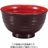 福井クラフト TA 内外乱引汁椀 新溜内朱 大 33025010 62-6854-48 1個（直送品）