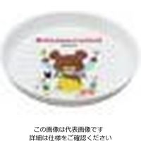 関東プラスチック工業 メラミンお子様食器「くまのがっこう」 小皿 Mー8TA 62-6855-45 1枚（直送品）