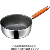 エムテートリマツ IH二層鋼フッ素雪平鍋 18cm 1個 63-1417-80（直送品）