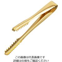 丸山ステンレス ワニ口トング ゴールド 細型 10531114 1個 63-1289-43（直送品）