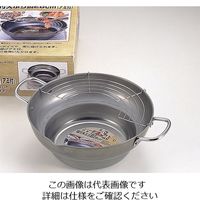 パール金属 食三昧 鉄製段付天ぷら鍋 28cm(アミ付) H-8825 1個 63-2755-52（直送品）