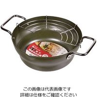 パール金属 揚げクック 鉄製段付両手天ぷら鍋