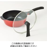 パール金属 ブルーダイヤモンドコートIH対応ガラス蓋付おまかせパンNEO 24cm HB-2905 1個 63-2763-10（直送品）