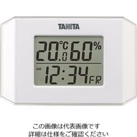 タニタ（TANITA） デジタル温湿度計 ホワイト TT-574-WH 1個 63-7292-28（直送品）