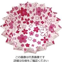 アヅミ産業 紙カップ ココケース 丸型(500枚入) 小花柄 7号深 ピンク 64-4201-46 1枚(500枚)（直送品）