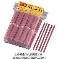 アイ・ジー・オー 紙タイ 和紙調 カット品(1000本入) 4mm×10cm ワインレッド 64-4201-59 1本(1000本)（直送品）