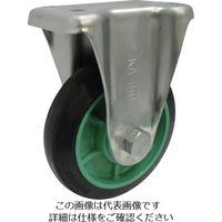 ヨドノ 樹脂製ゴム車輪ステンレス製固定車付 75 PNKA75 1個 131-5635（直送品）