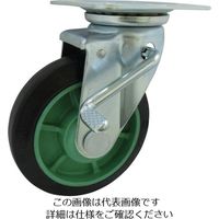 ヨドノ 樹脂製ゴム車輪（ベアリング無）自在金具ストッパー付 PNAJB