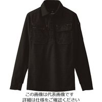 アイトス 長袖ポロシャツ(男女兼用) ブラック 3L 10608-010-3L 1着 144-4362（直送品）
