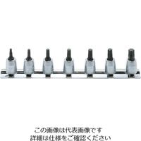 山下工業研究所 コーケン 6.35mm差込 トルクスプラスビットソケットレールセット 7ヶ組 RS2025/7-IP 1個(1セット)（直送品）