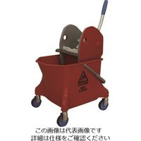 シーバイエス 清掃用品 リンガー・バケツセット(レッド) 5177294 1台 135-4933（直送品）