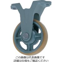 ヨドノ 鋳物中荷重用ウレタン車輪固定車付ベアリング入 250φ USB-K250 1個 132-1985（直送品）