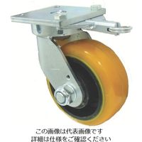 ヨドノ 重量用高硬度ウレタン自在車150φ旋回ロック付 TDUJ150TL 1個 131-7224（直送品）