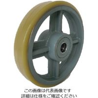 ヨドノ 鋳物中荷重用ウレタン車輪ベアリング入 130φ USB130 1個 132-1965（直送品）