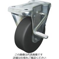 ヨドノ 導電MCナイロン車輪（ベアリング入）固定金具ストッパー付 EMC-KB CD