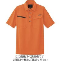 アイトス 半袖ポロシャツ(男女兼用) オレンジ M 10609-163-M 1着 144-5925（直送品）