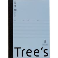 日本ノート Trees　Ｂ５　Ｂ罫　４０枚　ブルーグレー UTR4BGR 1冊（直送品）