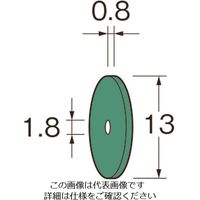 日本精密機械工作 リューター ホイール型砥石(クリストンマトリックスホイール)G7151 G7151 1袋(1枚) 126-4295（直送品）