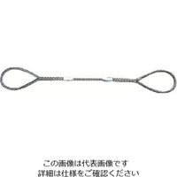 日興製綱 ニッコウ Wスリング（裸） 全長2.0m スリング径6mm W6-2H 1セット（20本） 815-7462（直送品）