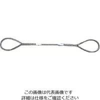 日興製綱 ニッコウ Wスリング（裸） 全長3.0m スリング径6mm W6-3H 1セット（20本） 815-7464（直送品）