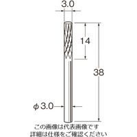 日本精密機械工作 リューター チタンアルミナコーティング超硬カッター K8007 1袋 168-4462（直送品）