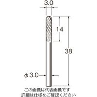 日本精密機械工作 リューター チタンアルミナコーティング超硬カッター K8010 1袋 168-4447（直送品）