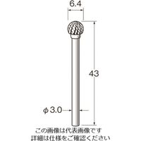 日本精密機械工作 リューター チタンアルミナコーティング超硬カッター K8004 1袋 168-4438（直送品）