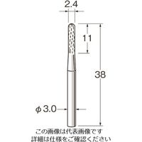 日本精密機械工作 リューター チタンアルミナコーティング超硬カッター K8009 1袋 168-4393（直送品）