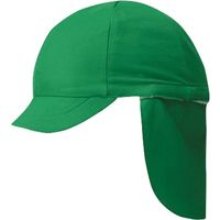 フラップ付き体操帽子（取り外しタイプ） F グリーン 101215 1セット(2入) フットマーク（直送品）