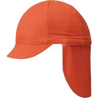 フットマーク フラップ付き体操帽子(取り外しタイプ) F オレンジ 101215 1セット(2個)