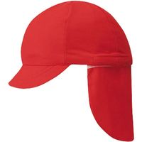 フラップ付き体操帽子（取り外しタイプ）LL LL アカ 101215B1 1セット(2入) フットマーク（直送品）