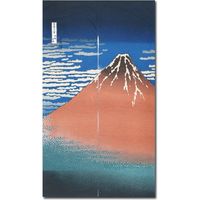 東京いろは 和柄のれん　浮世絵　凱風快晴(赤富士) 1103239008 1枚（直送品）