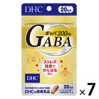DHC ギャバ GABA 200mg 20日分/20粒×7袋 ストレス対策・カルシウム・亜鉛 ディーエイチシー サプリメント