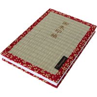 シンメ い草の御朱印帳 [生成/桜 レッド] Ｌ01-26-00011 2個（直送品）