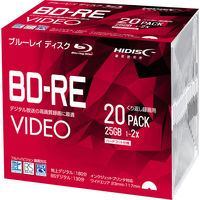 磁気研究所 BD-RE　繰り返し録画用　2倍速　20枚 5mmスリムケース入り VVVBRE25JP20SC 1個（直送品）