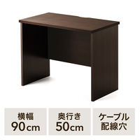 サンワサプライ パソコンデスク（W90cm・書斎机・木製） 100-DESKH026M 1台（直送品）