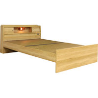 友澤木工 機能性畳ベッド 高さ3段階調整 シングル 美草茶 1010×2150×720mm 1台