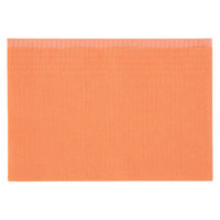 川西工業 ディスポ 紙エプロン 3層タイプ オレンジ 500枚 #4501 1箱（500枚入）