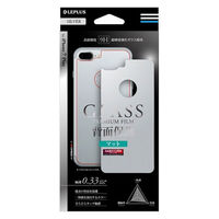 iPhone7 Plus ガラスフィルム 背面保護フィルム 背面保護 0.33mm アイフォン7プラス マットシルバー（直送品）