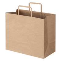 【紙袋】スーパーバッグ 平紐クラフト紙手提袋ベーシックタイプ 「To Go」 320×270×160mm 1セット（100枚）