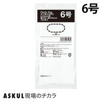 「現場のチカラ」ポリ袋(規格袋)　LDPE・透明　0.03mm厚  6号100mm×210mm1袋（100枚入）  オリジナル