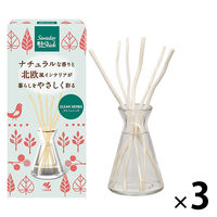 サワデー香るスティック 北欧風デザイン 芳香剤 部屋用 クリーンハーブ 本体 70ml ルームフレグランス　1セット(3個：1個×3) 小林製薬