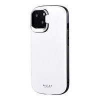 iPhone 13 ケース カバー スタンド付超軽量・極薄・耐衝撃ハイブリッドケース PALLET STAND マットホワイト（直送品）