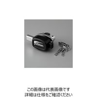 エスコ 前輪錠(自転車用/プッシュ式) EA986YE-46 1セット(10個)（直送品）