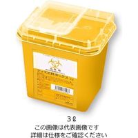 アズワン ディスポ針ボックス　黄色　3Ｌ 8ー7221ー02 1箱（48個入）