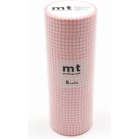 mt マスキングテープ 8P（8巻セット）方眼・さくら [幅15mm×7m] MT08D393R 1個 カモ井加工紙（直送品）