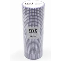 mt マスキングテープ 8P（8巻セット）方眼・ブルーベリー [幅15mm×7m] MT08D396R 1個 カモ井加工紙（直送品）