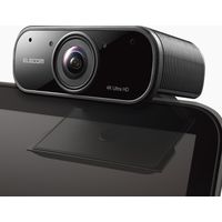 エレコム Webカメラ/830万画素/4K対応/オートズーム機能付き/ブラック UCAM-CX80FBBK 1個
