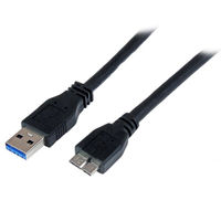 Startech.com IF認証SuperSpeed USB 3.0ケーブル(A-Micro-B)1m オス/オス USB3CAUB1M 1個