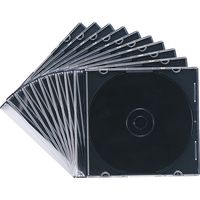 サンワサプライ Blu-ray・DVD・CDケース（スリムタイプ・10枚セット・ブラック） FCD-PU10MBKN 1個